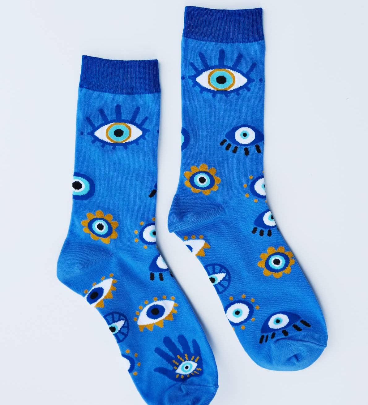 Evil Eye 100% Cotton Women's Crew Socks