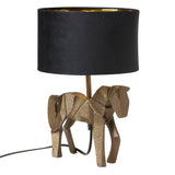17.75"H Gold Origami Horse Base Table Lamp with Drum Shade