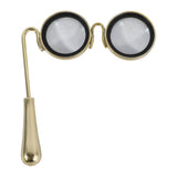 Decorative Sculpture - Gold Metal Magnifying Glasses, 7 in.