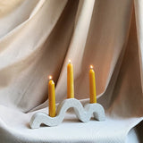 Concrete candle holder Unda