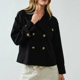 HALF TRENCH DOUBLE BUTTON JACKET
