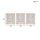 Farmhouse White Floral Framed Wall Art