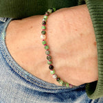 Poly Ruby Zoisite stone bracelet