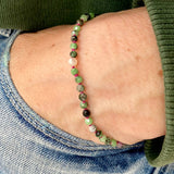 Poly Ruby Zoisite stone bracelet