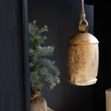 LARGE ANTIQUE GOLD CHRISTMAS BELL