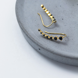 Classic Black Climber Earrings