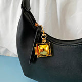 Ravioli Locket Keychain