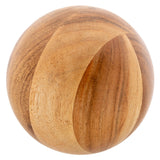 Smooth Acacia Orb Décor