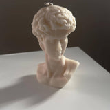 David Statue Head Candle - Michelangelo Art Decor