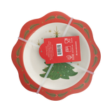 NUT1143 - Nutcracker Bamboo 9" Plate Set of 4