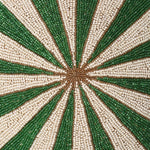 Green Floral Beaded Placemat