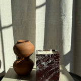 Rosso Levanto Marble Candle