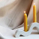 Concrete candle holder Unda