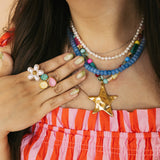 Whimsical Star Beaded Necklace