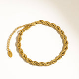 Sadie 18K Gold Non-Tarnish Braided Stackable Bracelet