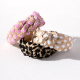 TUFTED STRAW KNOTTED HEABDAND