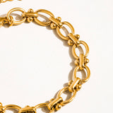 Dawson 18K Gold Non-Tarnish Braided Chain Bracelet