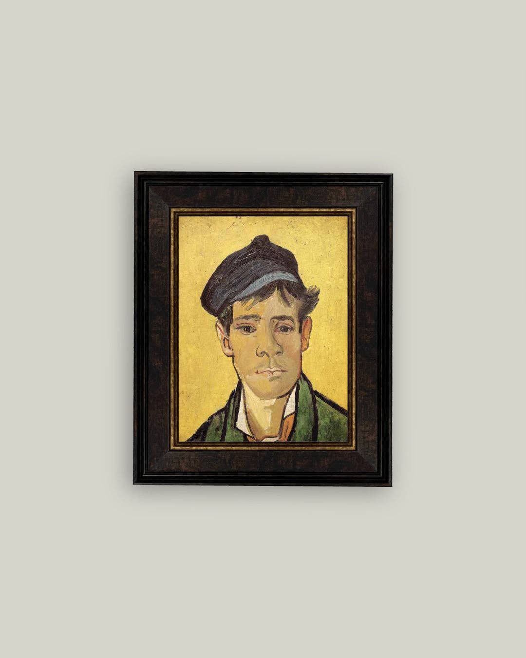 Yellow Portrait Framed Antique Art