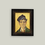 Yellow Portrait Framed Antique Art