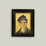 Yellow Portrait Framed Antique Art