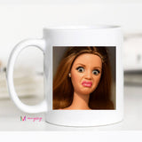 Funny Retro Doll Coffee Mug Sarcastic Gag Gift Mug