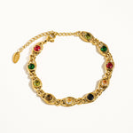 Alba Colored Cubic Zirconia Necklace, Bracelet