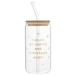 16oz Glass Tumbler - Fueled By Coffee