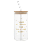 16oz Glass Tumbler - Fueled By Coffee
