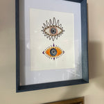 Framed Evil Eye Art Print 1 8x10 / 11x14 frame
