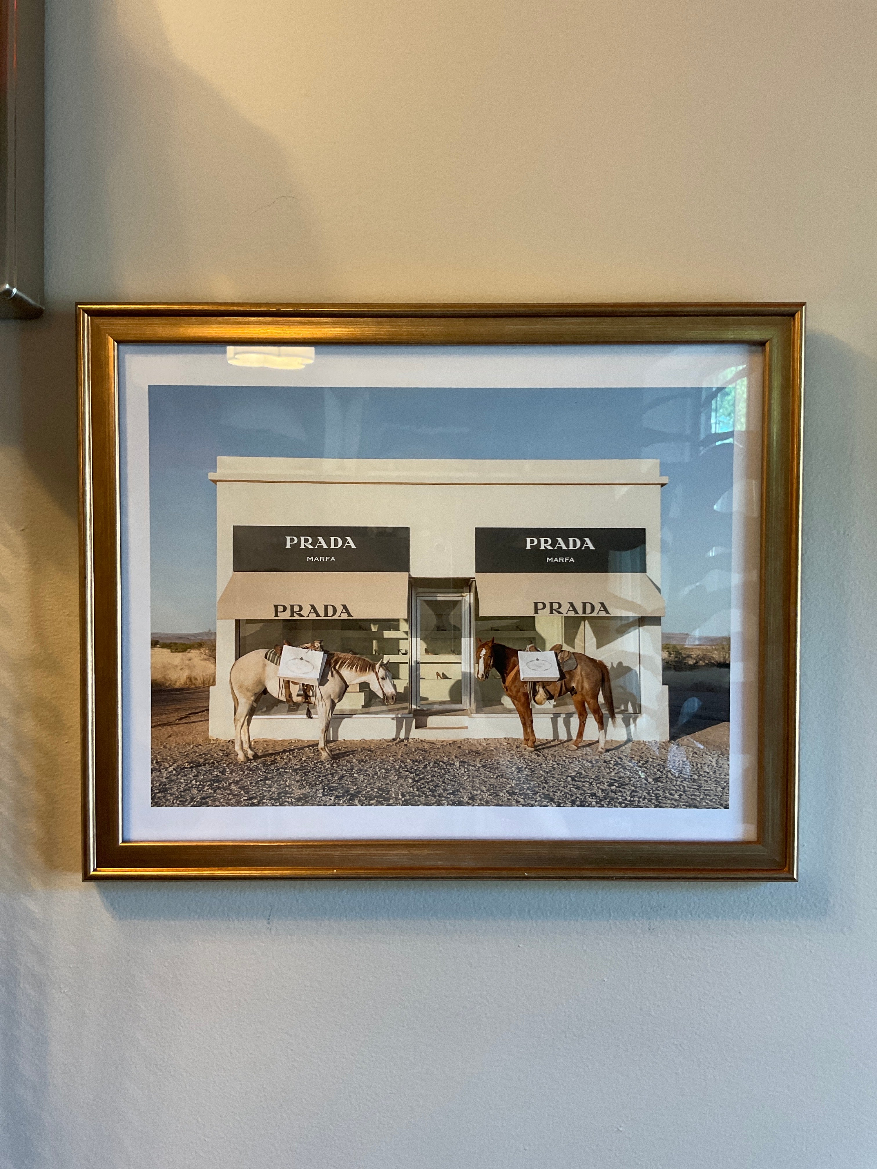 Prada Marfa Framed Print 11 x 14