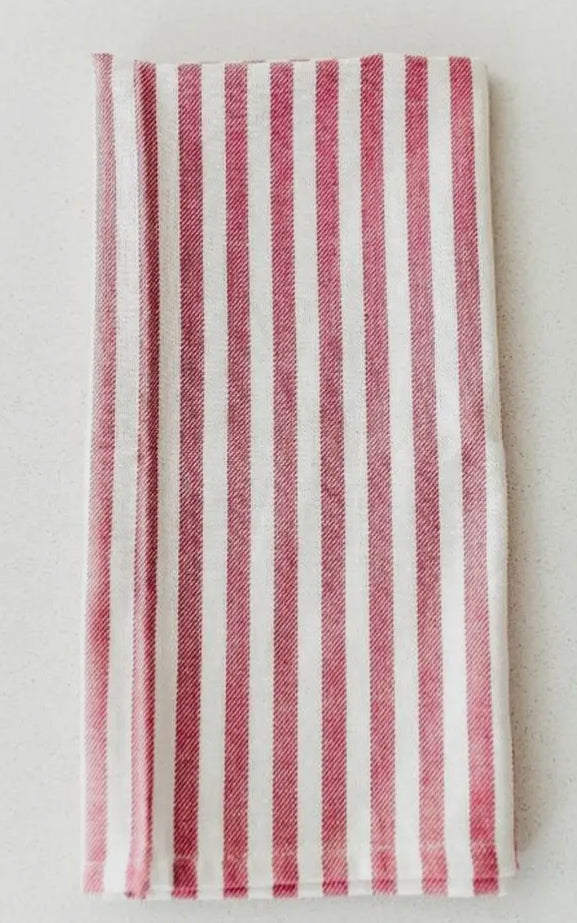 French Striped Dish Towel