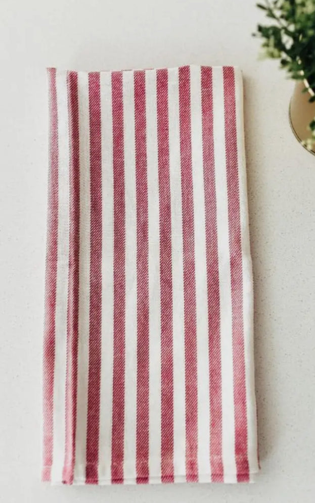French Striped Dish Towel