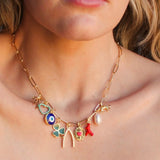 Mixed Multi Charm Necklace