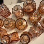 Small glass vase pink