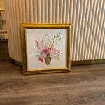 Hand drawn flowers frame