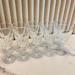 Vintage crystal shot glass set of 10