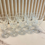 Vintage crystal shot glass set of 10