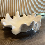Large organic ruffle dish