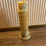 Vintage leaning tower of Pisa sculpture