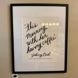 Framed Johnny cash
