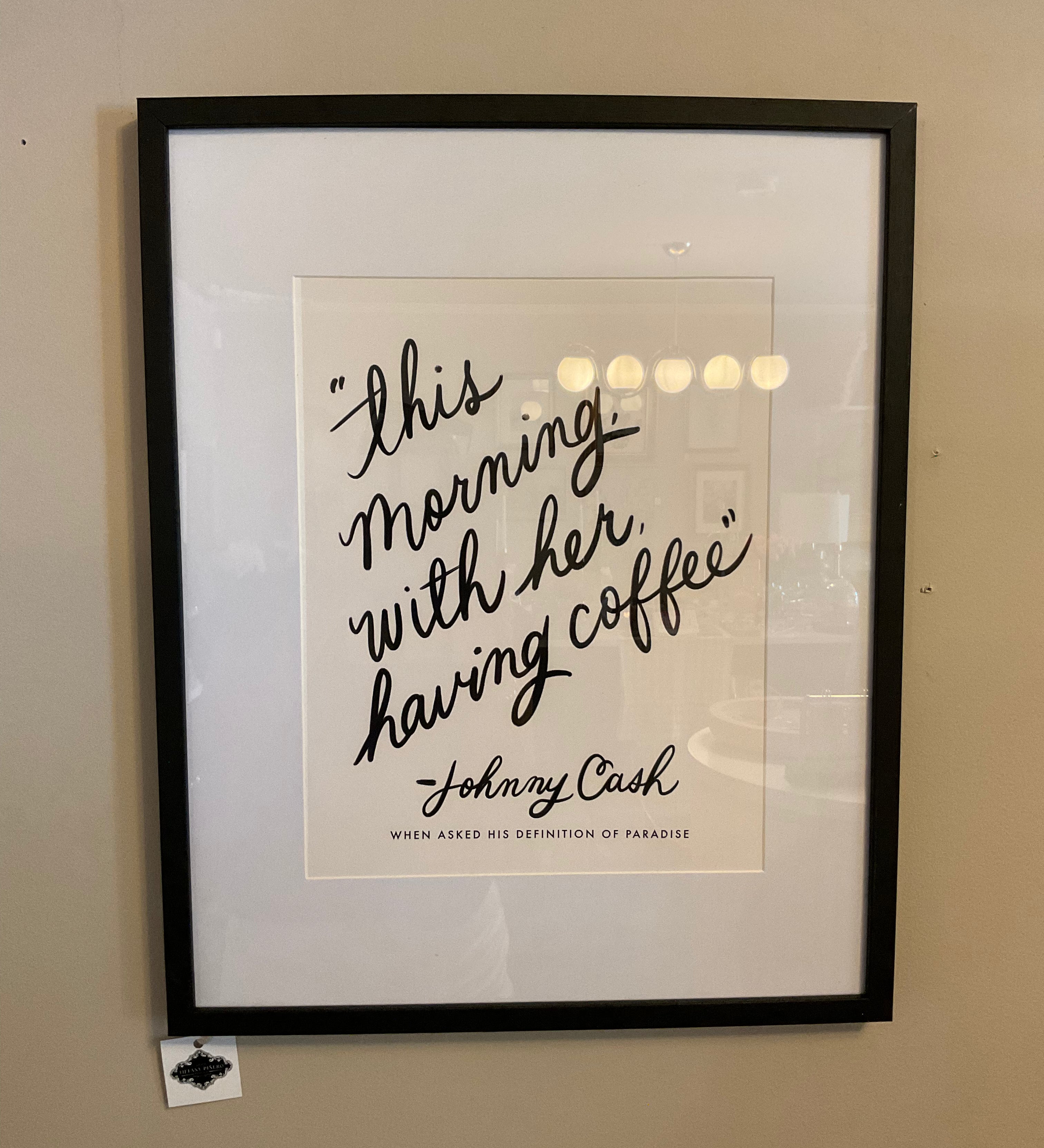 Framed Johnny cash