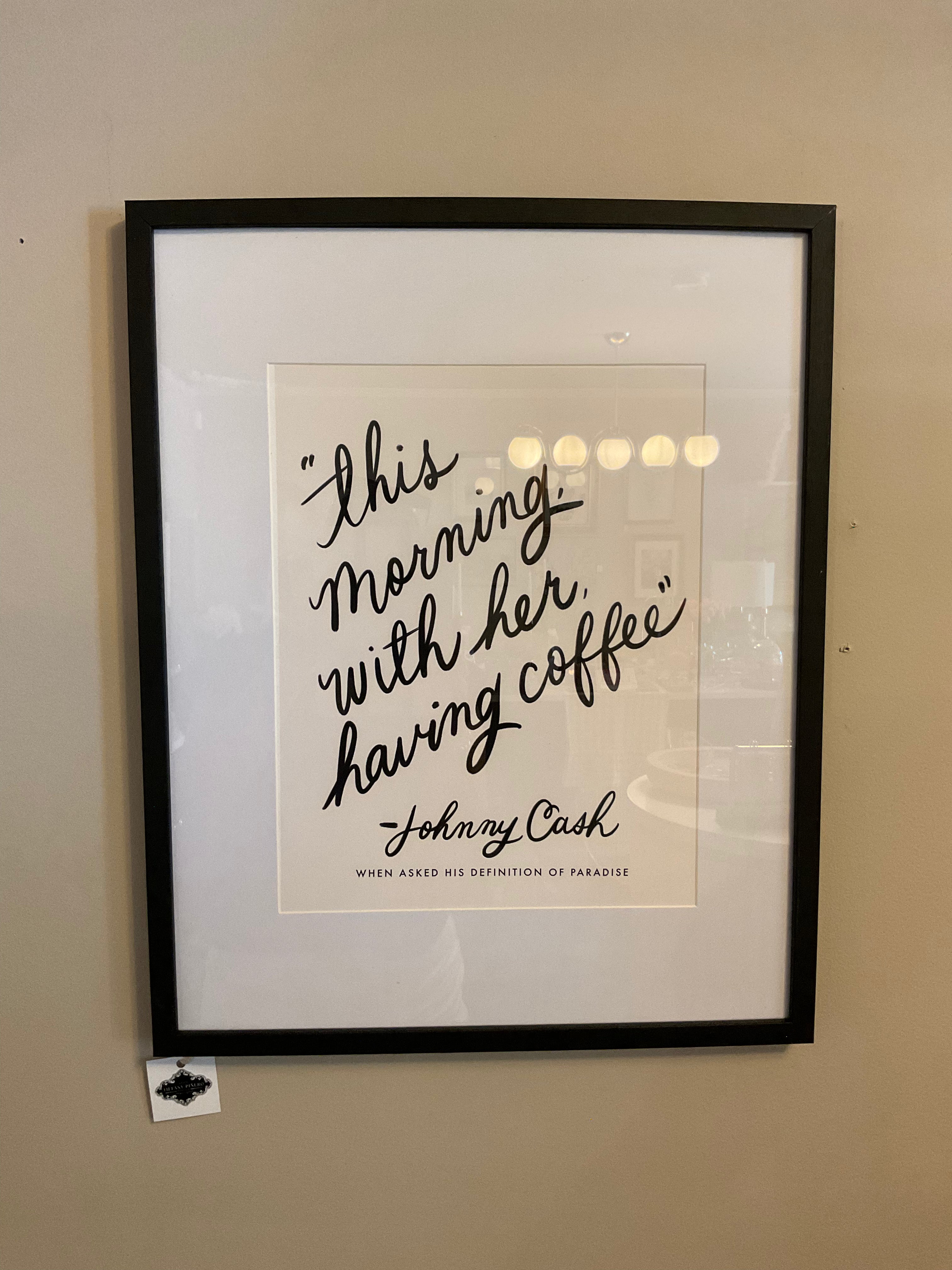 Framed Johnny cash
