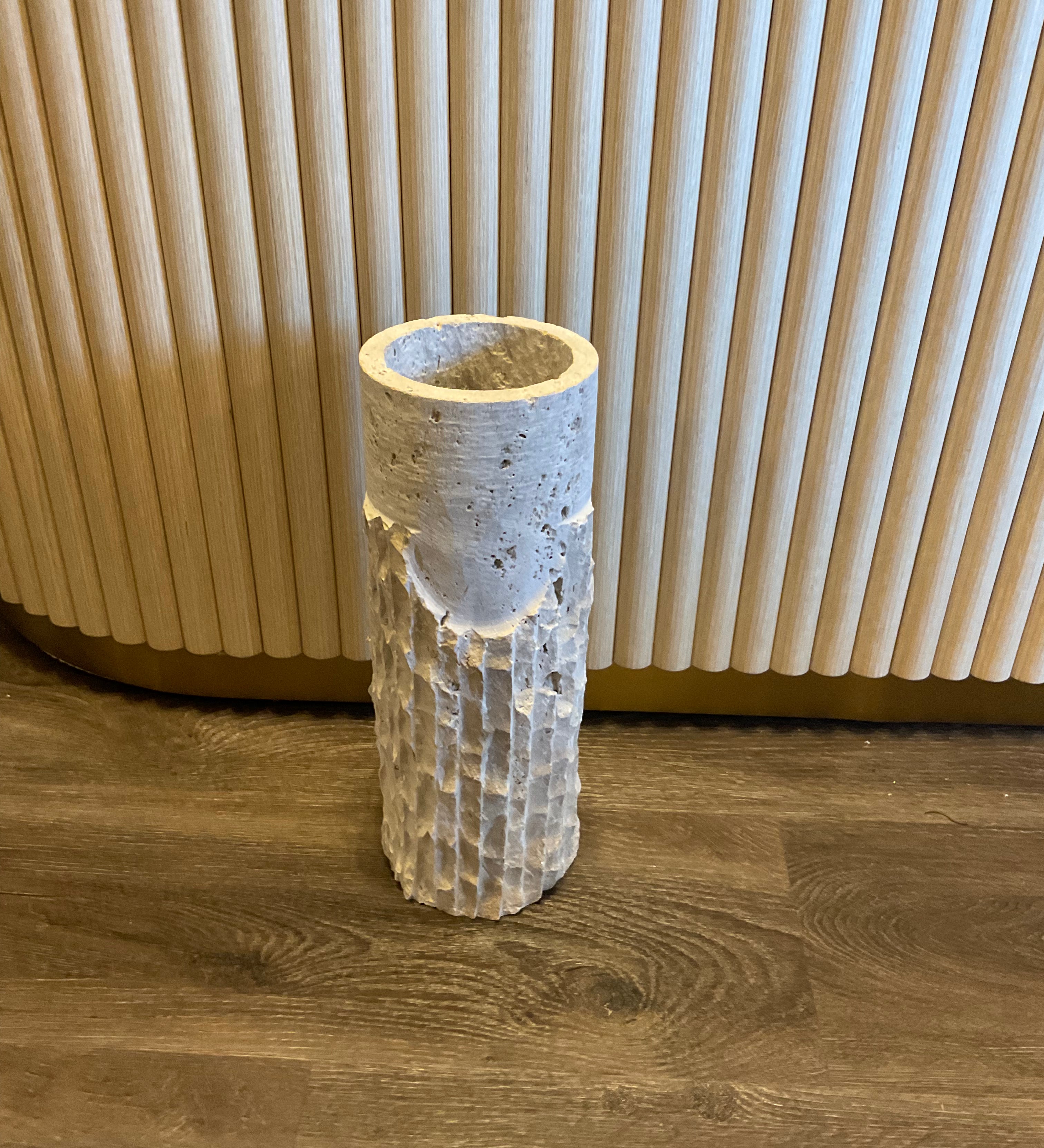 Travertine vase