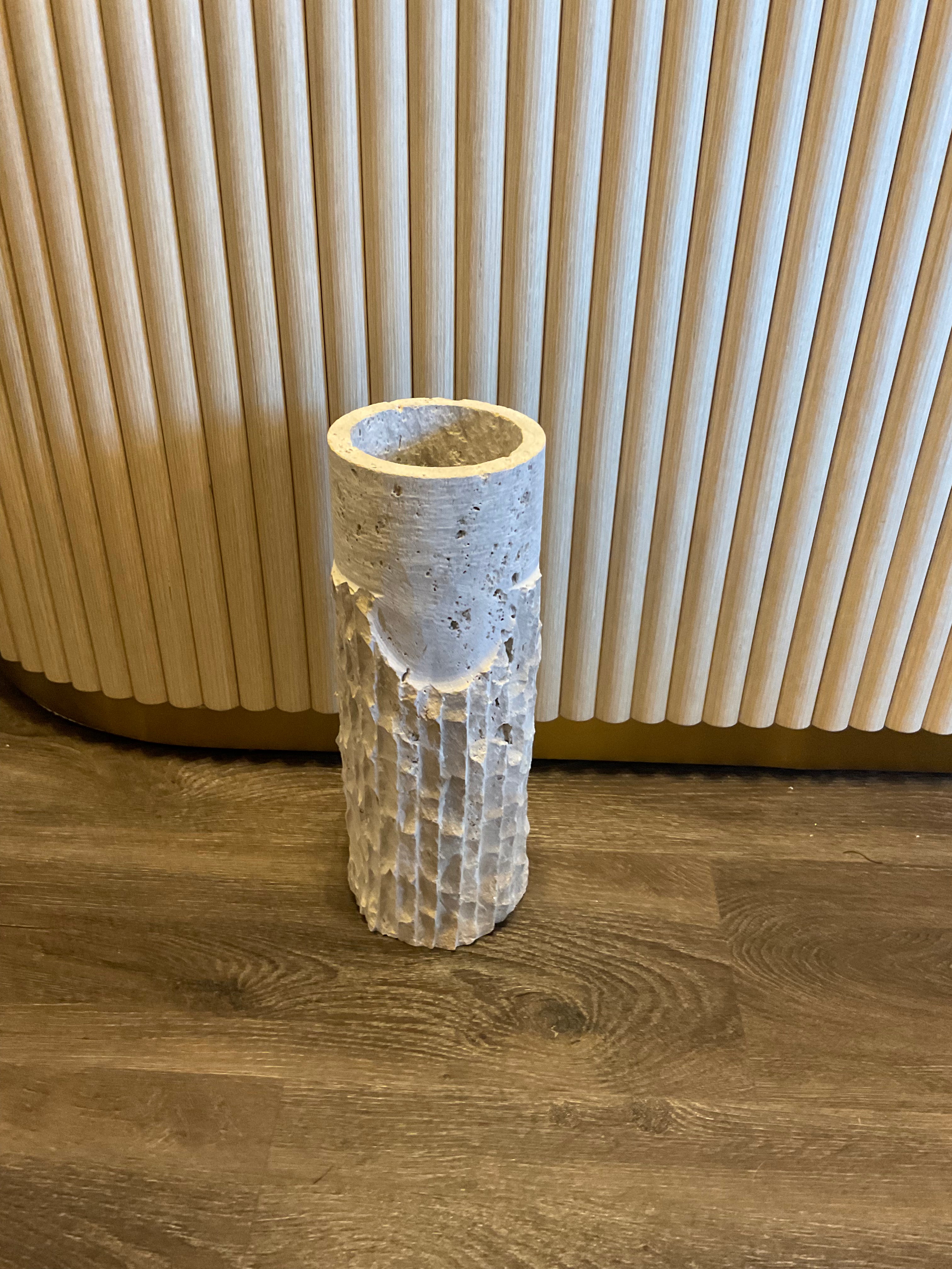 Travertine vase