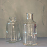 Small glass vase clear