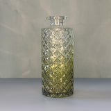 Small glass vase green