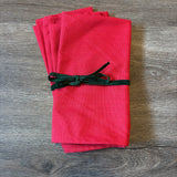 Red Cloth Napkins Set of 4