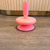 Pink Taper Candle Holder