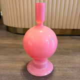 Pink Taper Candle Holder