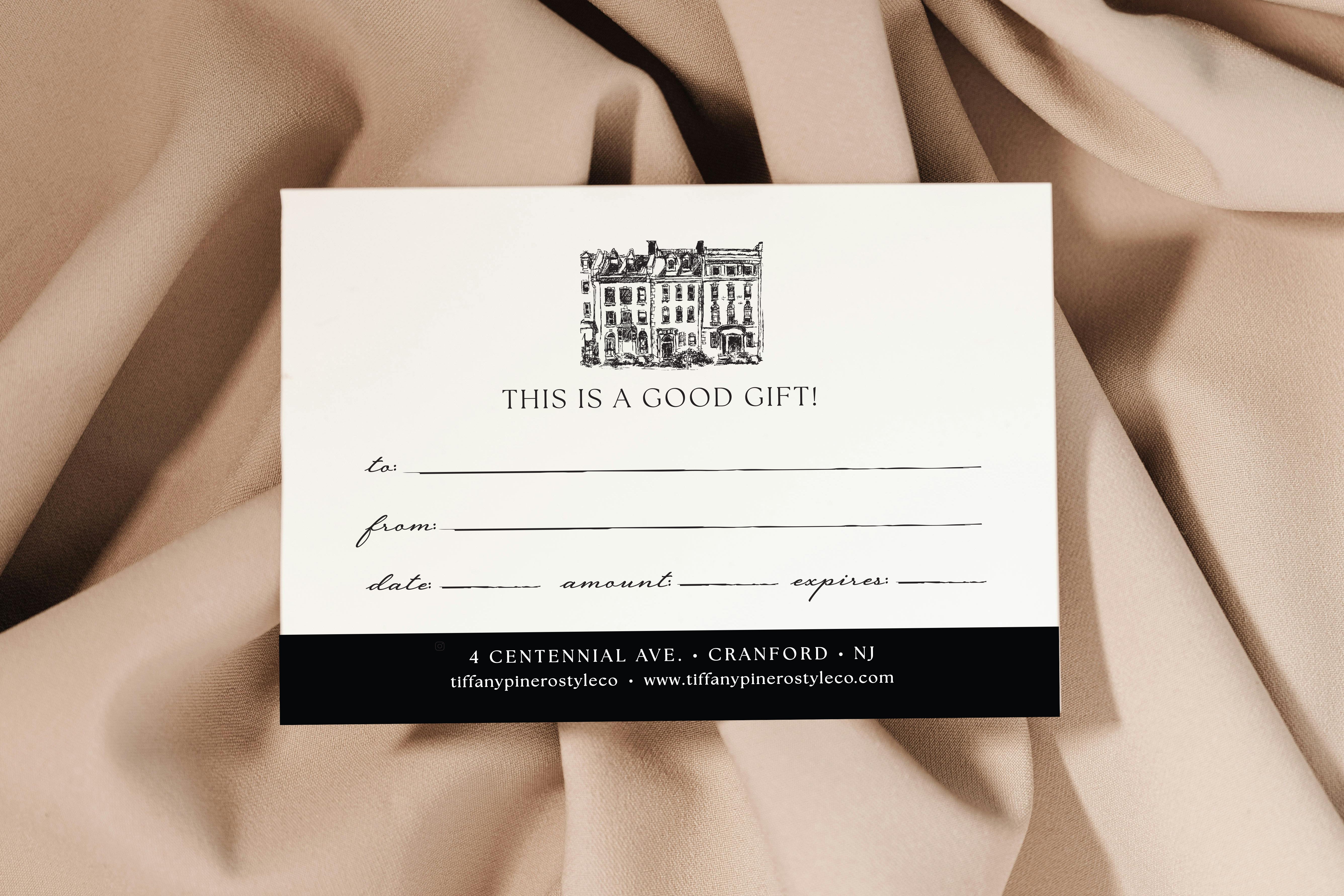 Tiffany Pinero Style Co Gift Card